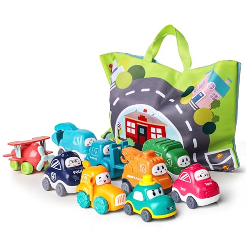 Jouets de bébé pour garçon au salon : mini voitures lerrbo avec tapis de ville nomade