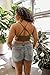 Plus Size Crochet Lace High Neck Bralette for Women | Summer Swimsuit Bikini Cami Womens Casual Tops Sports Bra (Mocha, XL)