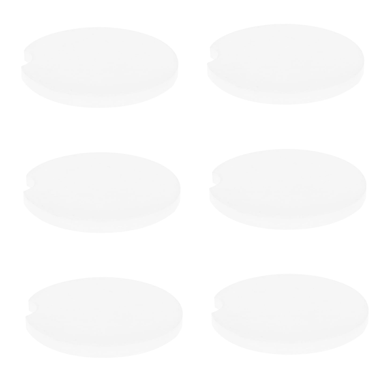 Cabilock 1set Ceramic Car Coasters Smooth Auto Cup Holders for Tea Coasters for Vehicle Interior Versatile Use Car Office Home 6pcs