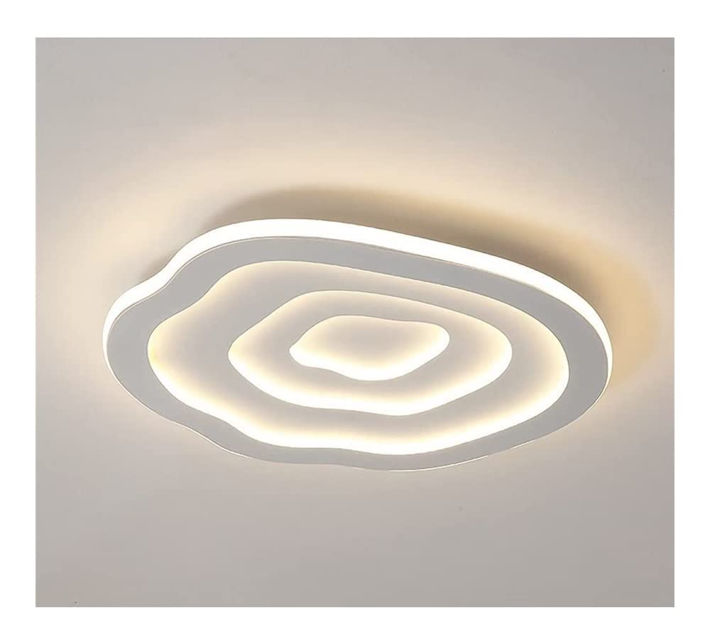 KXEcoLife LED Ceiling Light Fixture, Flush Mount Chandelier, Clouds-Shape Minimalist Dimmable Lamp Fixture for Kitchen Dining Room Bedroom (60cm-64w)