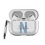 Mitzvah-Customized-Transparent-Clear-Airpods-Pro-Case-with-Name-Personalised-Airpod-Pro-Cover-with-Keychain-for-Airpods-Pro-1st-and-2nd-Generation