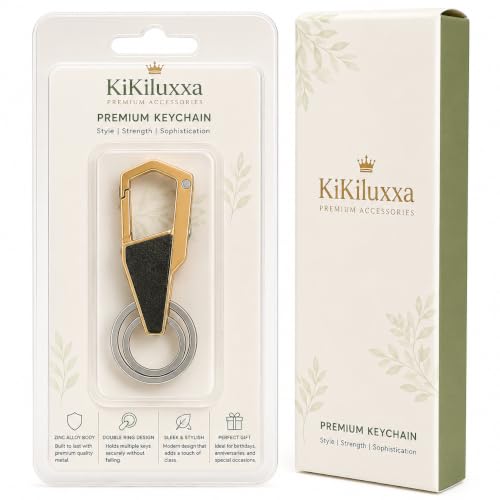 Image of KiKiluxxa Multifunction Keychain with Dual Key Rings for Outdoor Carabiner Key Rings For Bike & Car-School Bag Bottle -Fronas Keychain Multiclour