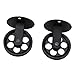 JTLB 2pcs Industrial Pulley Wheels for Plug in Barn Pendant Light Vintage Wall Ceiling Mount Lifting Towing Pulleys Black