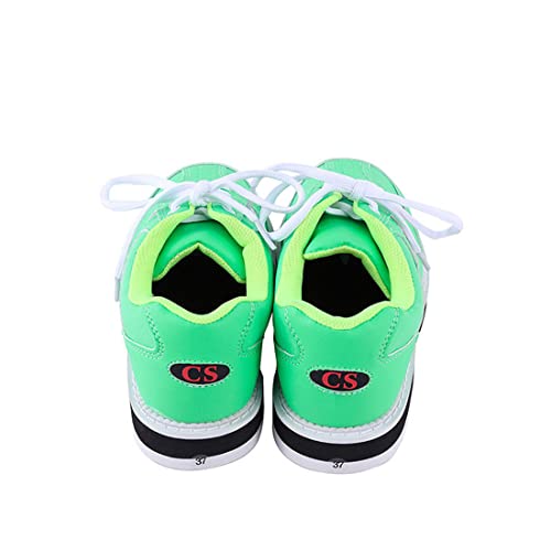 Women's Bowl Shoes, Professional Bowling Walking Shoes Lightweight Fashion Bowling Athletic Sport Sneakers For Gym,Green,8.5 #TOP3