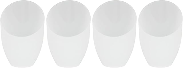 FOMIYES 4Pcs Lamp Shade Replacement White Floor Lamp Shade Ceiling Fan Light Covers Small Light Fixture Replacement