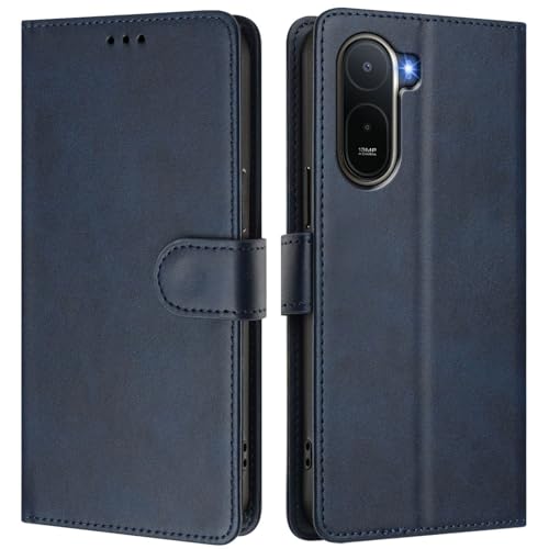 �X�}�z�P�[�X �Ή��@�� for Xiaomi Poco C85x 5G,�Ή��@�� for Redmi A7 Pro 4G �X�}�z�P�[�X�y�J�[�h�z���_�[�E�E�H���b�g�E�}�O�l�b�g�o�b�N���E�t���b�v�E�X�^���h�@�\�t���zBlue