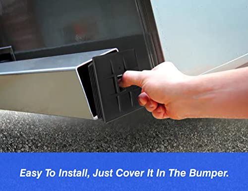 Luxlead Rv Bumper Plug End Cap 4" Square Bumper Caps For Rv, Camper, Travel Trailer, 2 Pack #TOP5