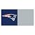 FANMATS NFL New England Patriots Nylon Face Team Carpet Tiles