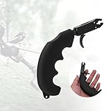 Archery Release 360° Durable Archery Handle Thumb Caliper Bow Arrow Release Grip for Compound Bow Archery Release Aid Degree Swivel Mounted Caliper Head Archery Compound Bow Release Archery Thumb re