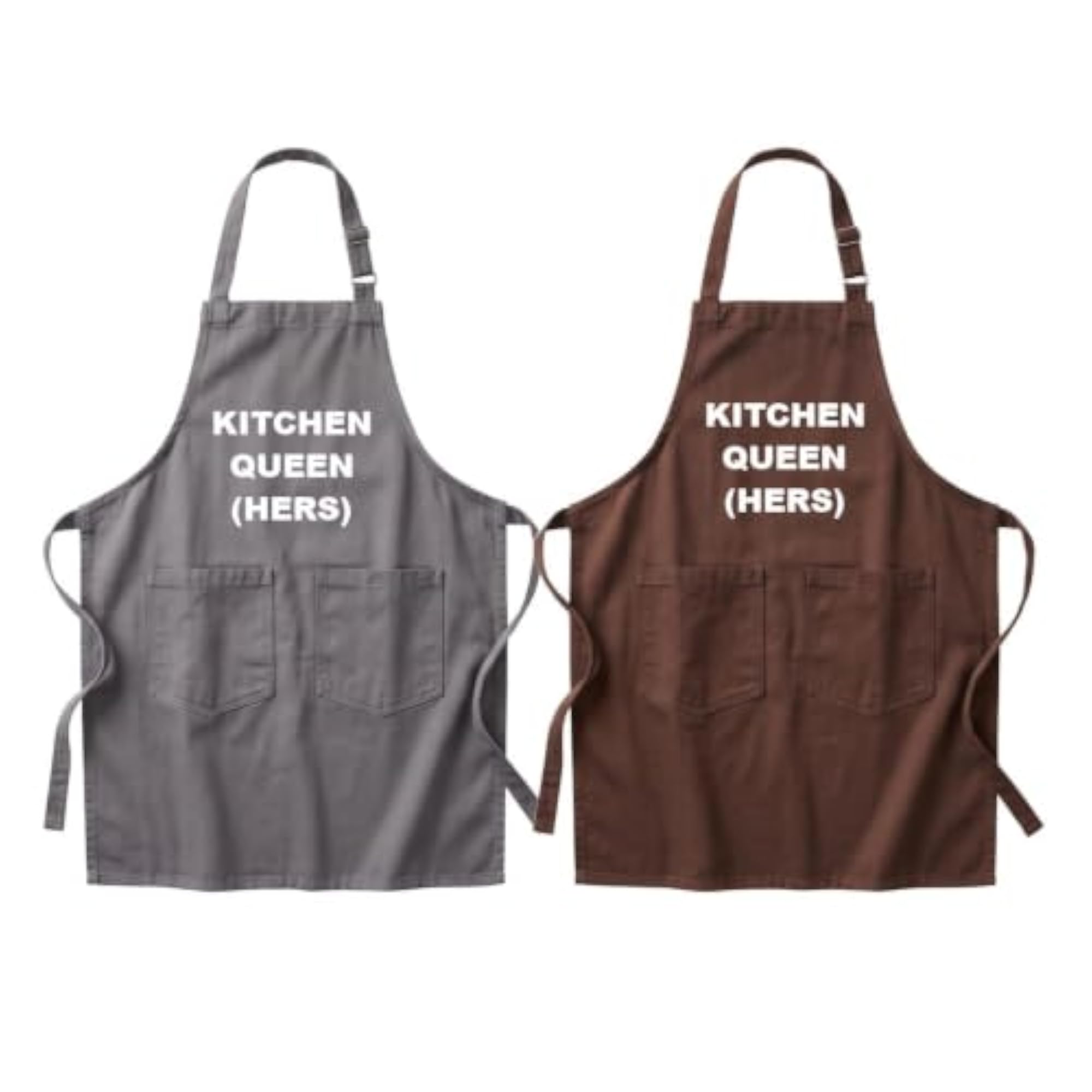 2 Pack Kitchen Queen Printed Funny Aprons
