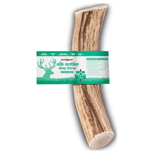 Jack & Pup Elk Antler Chew for Large Dogs | Long Lasting, Rawhide-Free Dog Chews | Single Ingredient, Nutrient-Rich Dog Toy