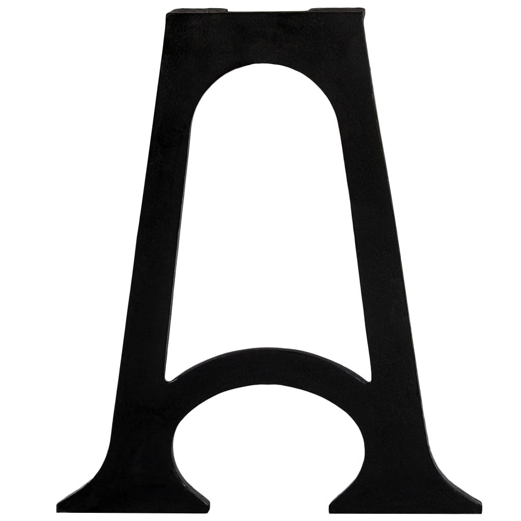 Generico Gambe per Tavolo da Pranzo 2pz Base ad Arco Forma di A in Ghisa,Accessori per tavoli,Gambe per tavoli-245429