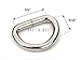 CRAFTMEMORE D-Ring Findings 5/8, 3/4 & 1 Inch Metal Non Welded D Rings for Belts Bags Lanyard Leathercraft Avail 4 Colors (3/4