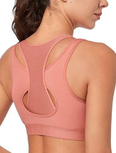 Yvette Sport BH sehr starker Halt mit Verschluss vorne Große Größen für Fitness Joggen Bra, Rosa, L Yvette Sport BH sehr starker Halt mit Verschluss vorne Große Größen für Fitness Joggen Bra, Rosa, L