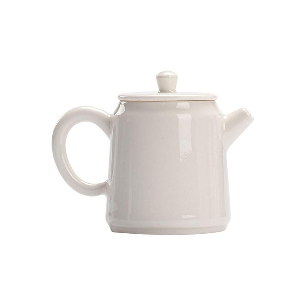 Czajniczek Nowoczesny czajniczek ceramiczny w kolorze szarej trawy i drewna Domowy retro Herbata Kung Fu Ręcznie robiony czajniczek Dzbanek do herbaty z uchwytem jedną ręką i pokrywką (jeden rozmiar
