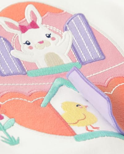 Gymboree,and Toddler Embroidered Graphic Short Sleeve T-Shirts,Simply White Easter Egg,72