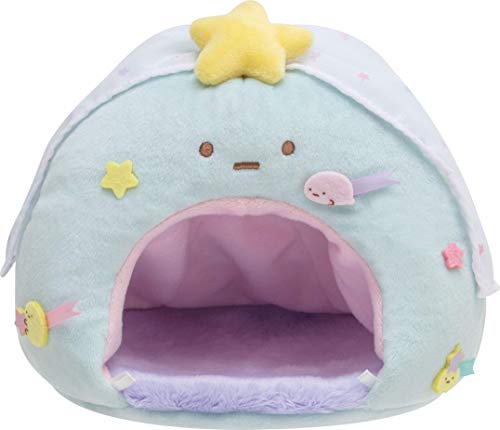 Maison en peluche Sumikko Gurashi Tapioca avec étoiles de Noël pour collectionneurs