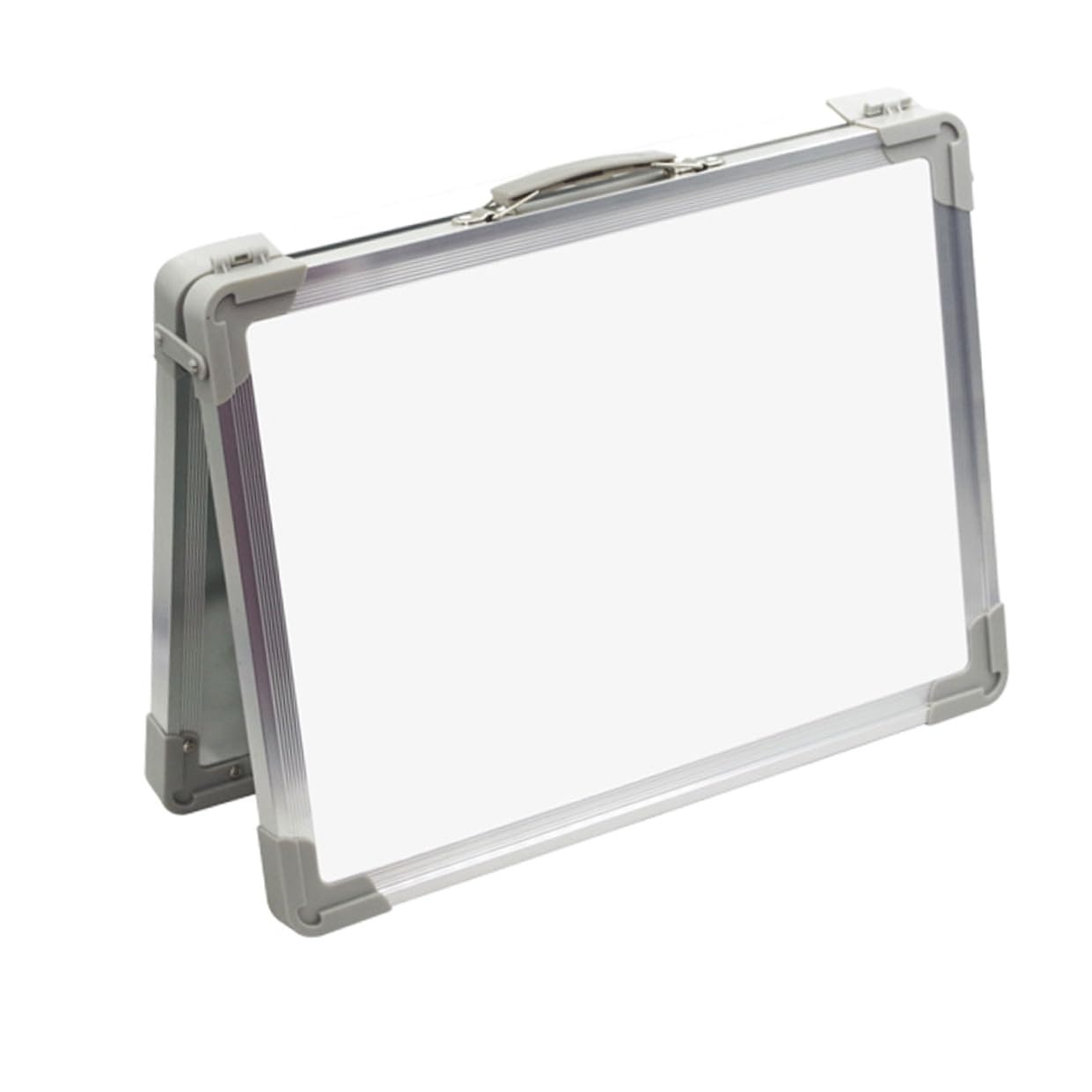 Ciieeo Lavagna Magnetica Portatile Doppia Faccia Bianca da Tavolo Pieghevole in Lega di Alluminio e Abs Superficie Cancellabile per Scuola ed Educazione