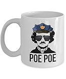 Taza Edgar Allan Poe Allen Literatura Divertido Policía Vintage Taza De Café De Cerámica Resistente Mug Para Espresso Recuerdos Té