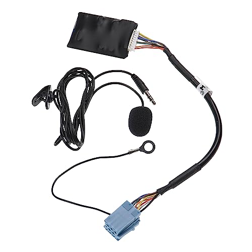 vhbw-Bluetooth, Adaptateur autoradio Compatible avec Seat Ibiza 1999-2007 Aura, Alana, Beta, Aura CD - Micro Inclus, câble Jack + Clip