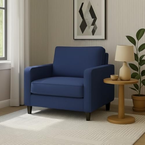 Image of The MM Furniture store Premium Fabric Sofa - Sapphire (1 Seater)