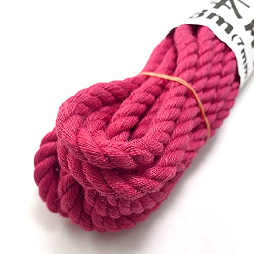 CESTBIEN 本麻縄 ピンク 長さ8m 太さ7mm 緊縛用 本格仕様 SMグッズ - 画像2