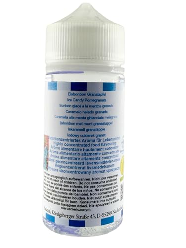 Bonbon glacé à la menthe grenade arôme concentré liquide DIY 100ml - 5