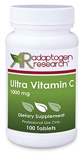 Ultra Vitamin C 1000mg | Pure Ascorbic Acid | Vitamin C Supplement for Antioxidant Support and Healthy Immune Function | 100 Tablets | 3 Plus Months Supplies | by Adaptogen Research