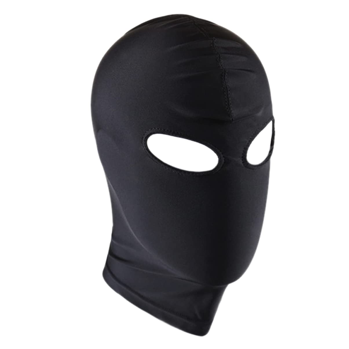 YOOJIA Unisex Leather Full Cover Face Mask Elastic Breathable Cosplay Costumes Open Eyes Mouth Headgear