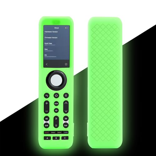 Image of LEFXMOPHY Case for SofaBaton X2 Universal Remote, Silicone Cover Glow in Dark - Lime Green