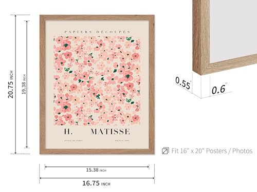 Poster Henri Matisse vintage fleur esthétique et feuilles vertes mur
