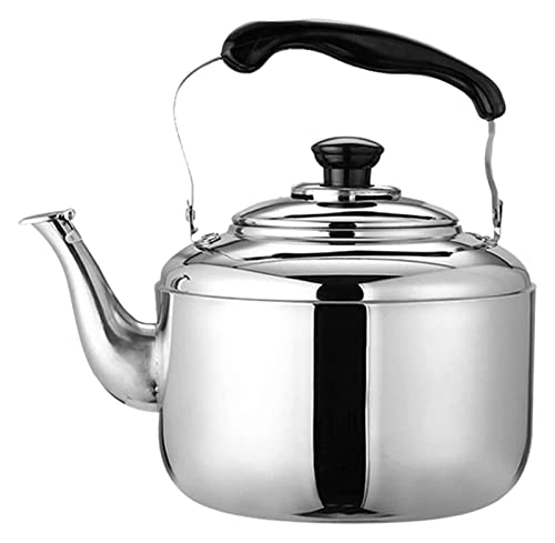 Bouilloire sifflante en acier inoxydable 304 pour tous feux induction grande capacité