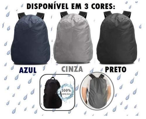 Capa Média De Chuva Impermeável Para Mochila