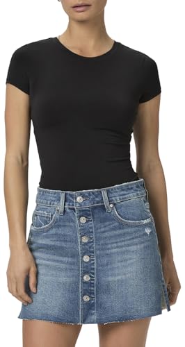 PAIGE Women's Jessie Skirt Button Front Raw