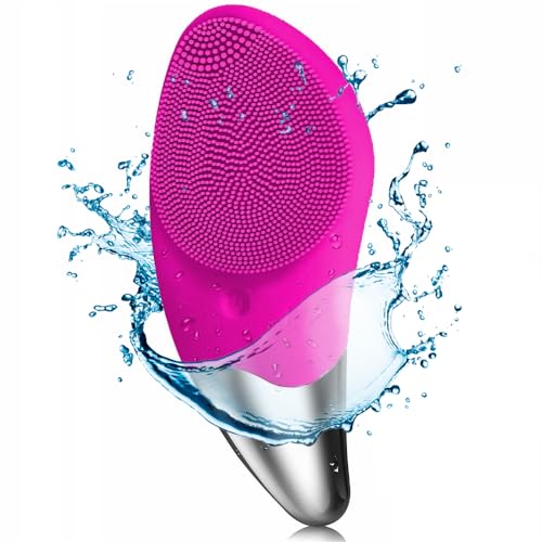 Cepillo Limpiador Facial, Eléctrico, Para Limpieza Y Masaje Facial. Esponja Exfoliante De Silicona, Masajeador Cara, Para Belleza Y Cuidado De La Piel Para Mujer