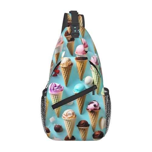 Morrales de bandolera con estampado Ice Cream Cones miniatura 1
