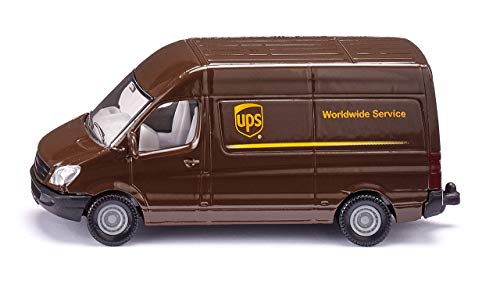 siku 6324, UPS Logistik Set, Metall/Kunststoff, Braun/Weiß, Viele Funktionen, Kombinierbar mit siku Modellen im gleichen Maßstab