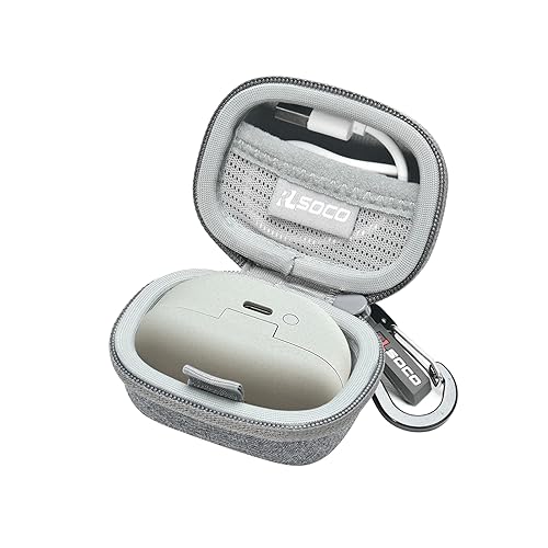 RLSOCO Carrying Case for Sony WF-1000XM5 The Best Truly Wireless Noise Cancelling Earbuds - Grey (Case Only)