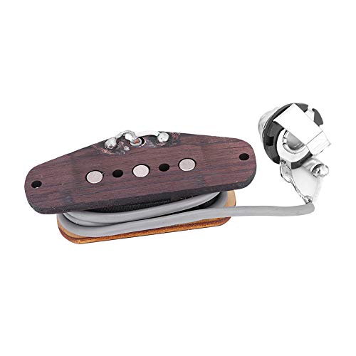 No-noise Pickup, 2.44 x 0.94 x 0.79inch 3 String Guitar Pickup, for Cigar Box Guitar Bass