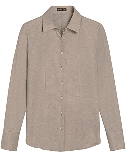 van Laack Flanellbluse Frida Braun 34