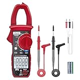 Tolesum Ncv Pinza Amperimétrica Digital, Multímetro Profesional 4000 Cuentas Trms, Pantalla Lcd Hd Ince Multímetro Mide Voltaje Ca/Cc, Corriente, Temperatura, Continuidad, Diodo - No para corriente DC