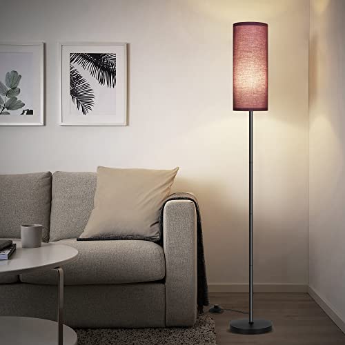 Partphoner Floor Lamp For Living Room, Modern Standing Lamps With Lampshade, Minimalist Tall Lamp With Foot Switch For Living Room, Bedroom, Kids Room thumb #7