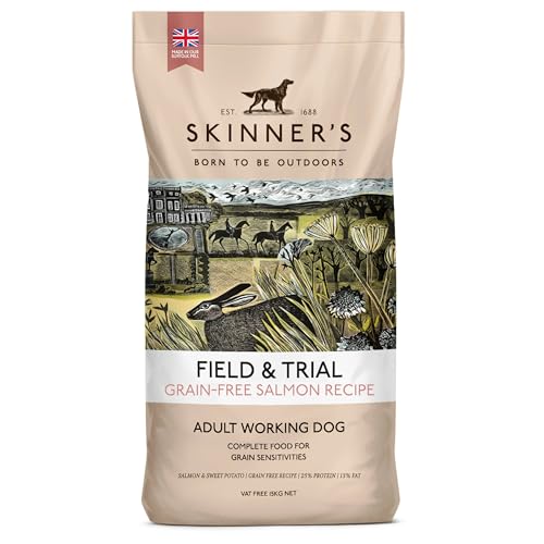 Skinners Field & Trial Grain Free Salmon & Sweet Potato Complete Adult Dry Dog Food For Dogs with Intolerance to Grains 2.5kg
