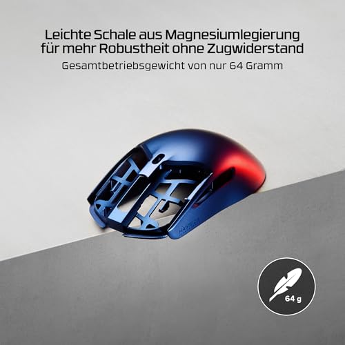 HyperX Pulsefire Haste 2 S Kabellose Gaming-Maus, Silber – Ansicht 2