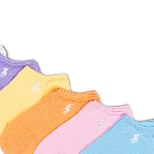 POLO RALPH LAUREN Girls' Classic Sport Low Cut Socks-6 Pair Pack-Soft Lightweight Cotton Comfort2