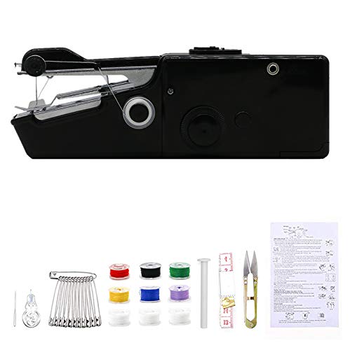 Portable Sewing Machine, Mini Cordless Sewing Machine,Handheld Electric Household Tool for Fabric, Clothing, Kids Cloth, Home Travel Use?black?