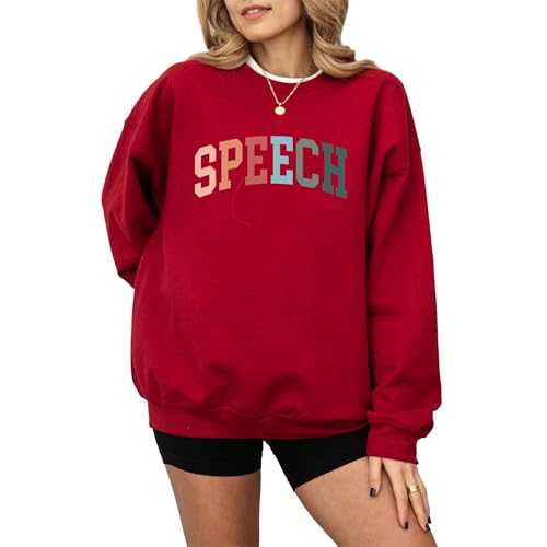 Speech Therapist Sweatshirt – Colorful Speech Pathologist Pullover, Unisex Cozy Crewneck for SLP Professionals, Perfect Gift2
