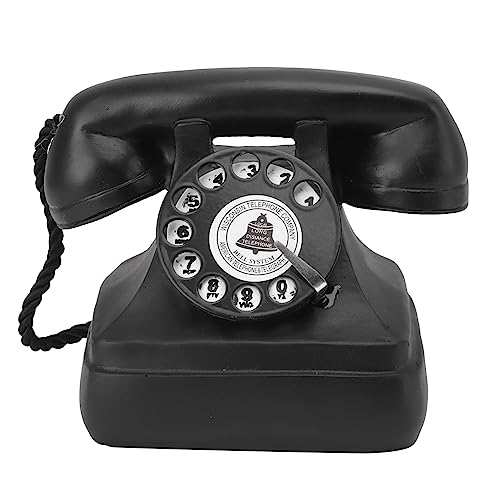Vintage Telefon Dekor - Retro Staty för Café och Fönsterinredning