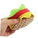 BESPORTBLE Cute Plush Dog Toy Hamburger Shape Chew Toy for Small Pets Interactive Plush Biting for Teething Puppies Material for Fun