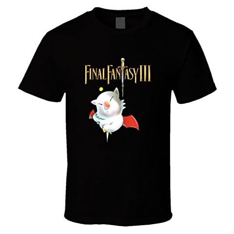 Final Fantasy 3 Retro Video Game T Shirt XL Black Cover
